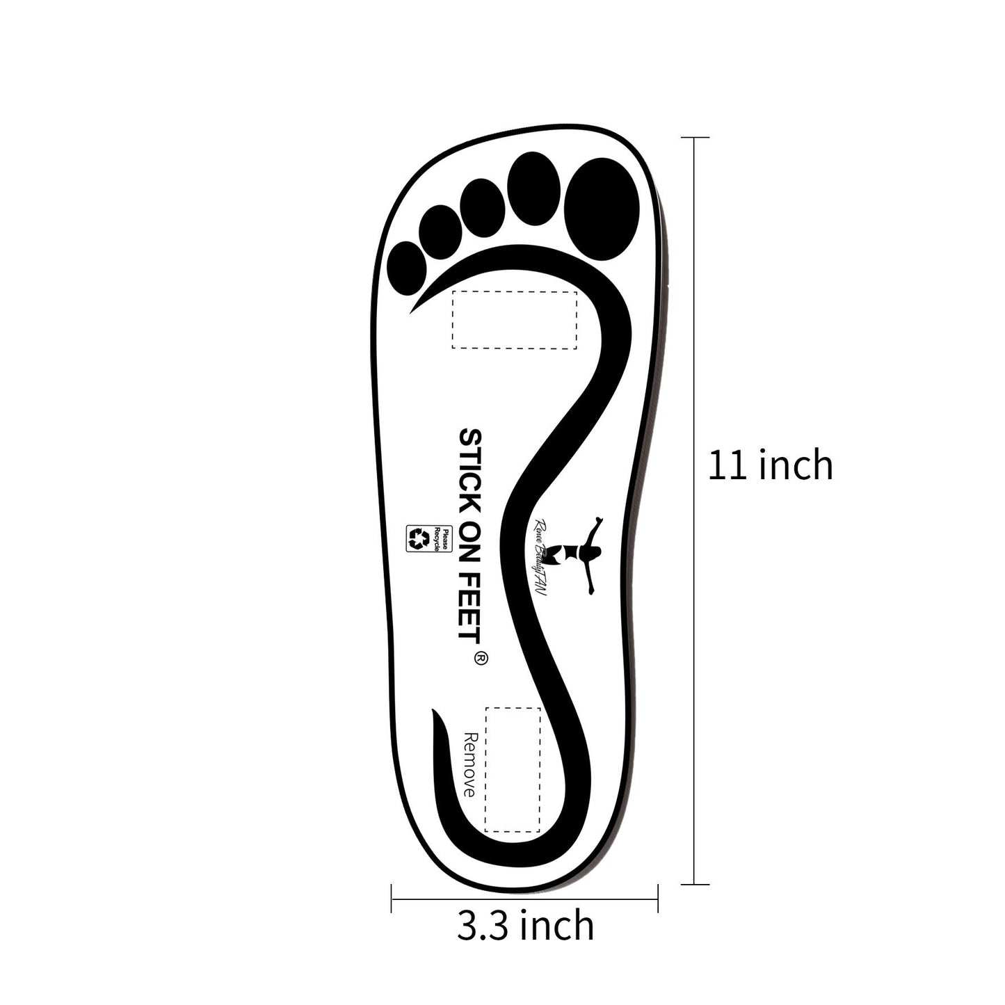 60Pairs(120Feets) Premium Disposable Spray Tanning Fee Stick On Sole Protector for Sunless Tanning