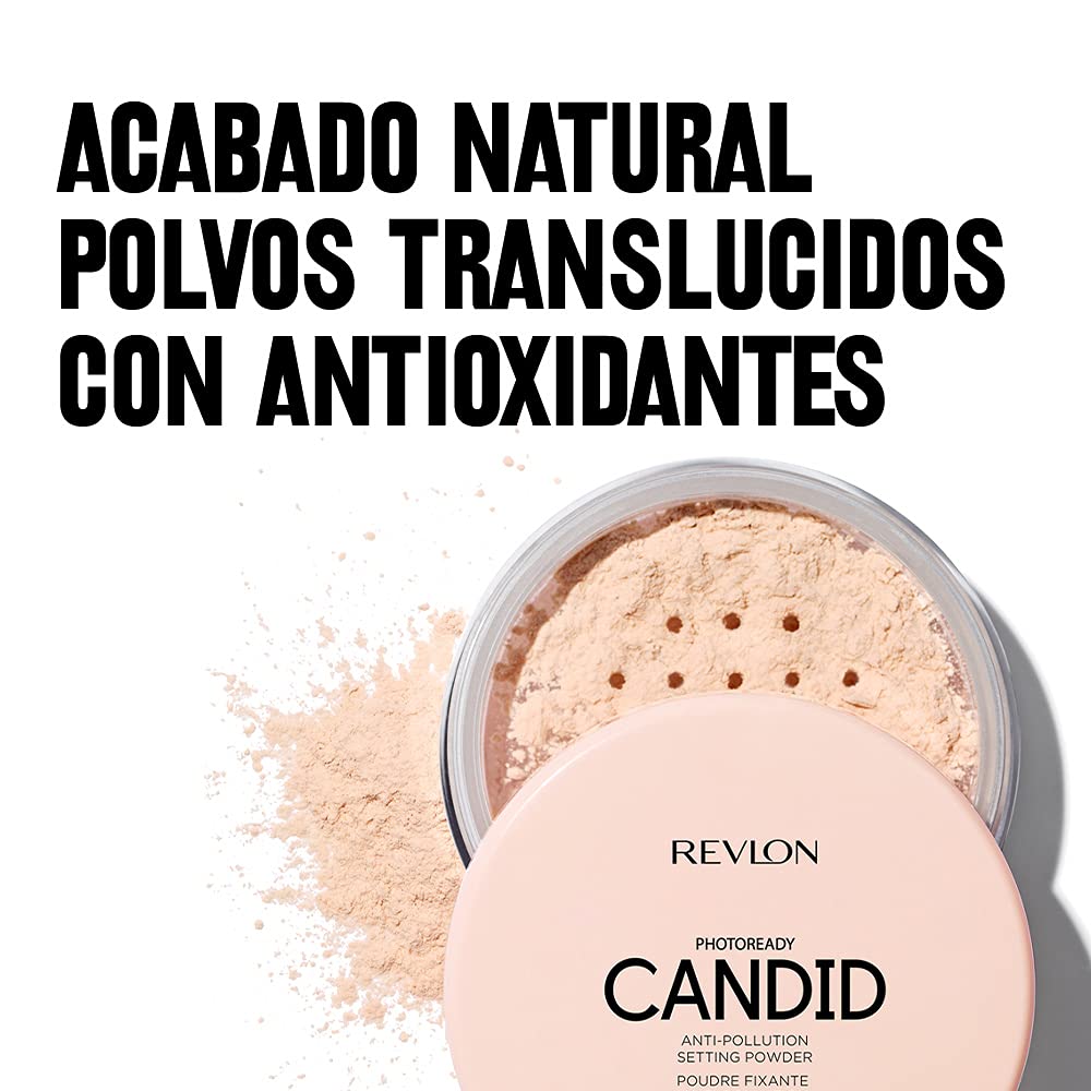 Revlon PhotoReady Candid Setting Powder, with Anti-Pollution, Antioxidant Ingredients, without Parabens, Pthalates and Fragrances; Shade 002 .34 Fluid