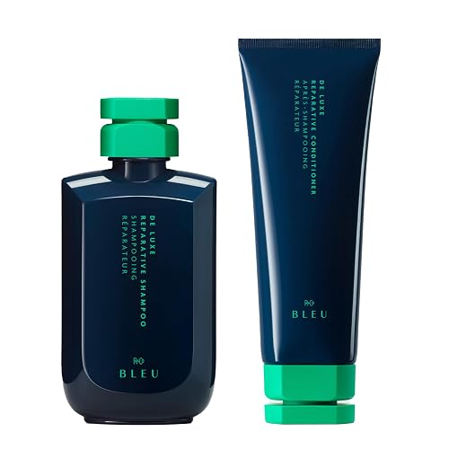 R+Co BLEU De Luxe Reparative Shampoo and Conditioner Set - Hydrates, Strengthens & Repairs Coarse, Fragile & Damaged Hair - Seals Cuticles & Split