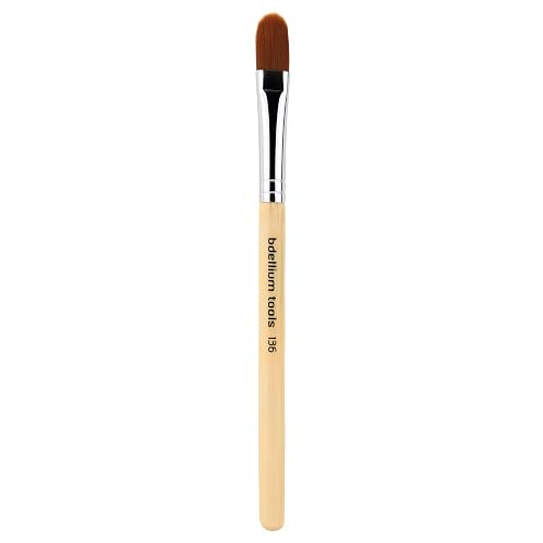 Bdellium Tools Professional Makeup Brush - Special FX Series 136 Filbert - With Soft Synthetic Fibers, For Applying & Blending Makeup (Bamboo, 1pc) Beauty & Personal Care BDELLIUM TOOLS