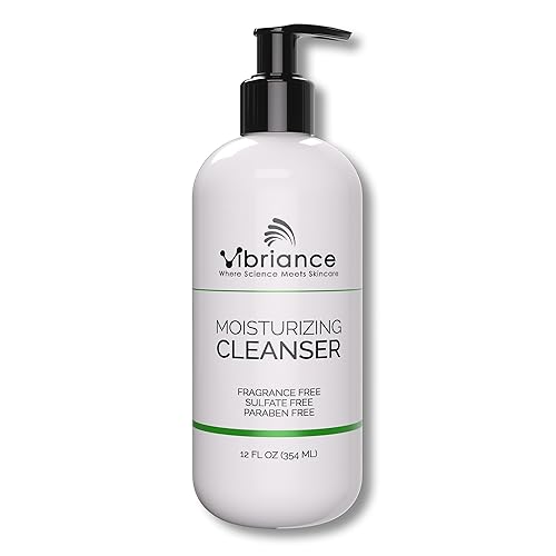 Vibriance Moisturizing Cleanser, Oil-to-Foam Face Wash with Niacinamide, Shea Butter for Mature Skin - Hydrating Gentle Facial Cleanser, Sensitive