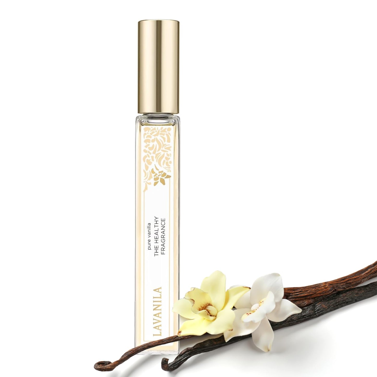 Lavanila Pure Vanilla Travel Size Roller Perfume for Women, 0.32 Oz - Pure Madagascar Vanilla & Creamy Tonka Bean, The Healthy Fragrance, Clean