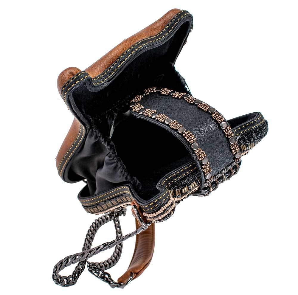 Mary Frances Open Mic Beaded Handbag - Guitar-Themed Purse, Crossbody Bag, Handmade Designer Evening Bag for Women, Gift for Birthday, Wedding…