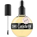 C CARE Sweet Almond Cuticle Oil For Nails - Repairs Cuticles Overnight - Moisturizes and Strengthens Nails and Cuticles - Dropper & Brush included