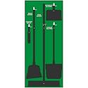 NMC SB103FG 5S Janitorial Shadow Board, Green/Black, 68"X30", ProSeriesAcrylic (Tools Sold Separately)