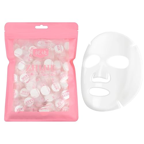 NC 100 pcs Compressed Facial Mask Sheet Skin Care DIY Compressed Disposable Facial Masks Skin Care Face Sheet Facial Paper Natural Cotton Wrapped