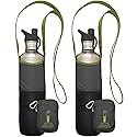 ChicoBag rePETe Water Bottle Sling w/Strap, Carabiner Clip, Built-In Pouch, & Convenient Pockets | Eco-Conscious | Perfect for Walks, Hikes, Outdoor