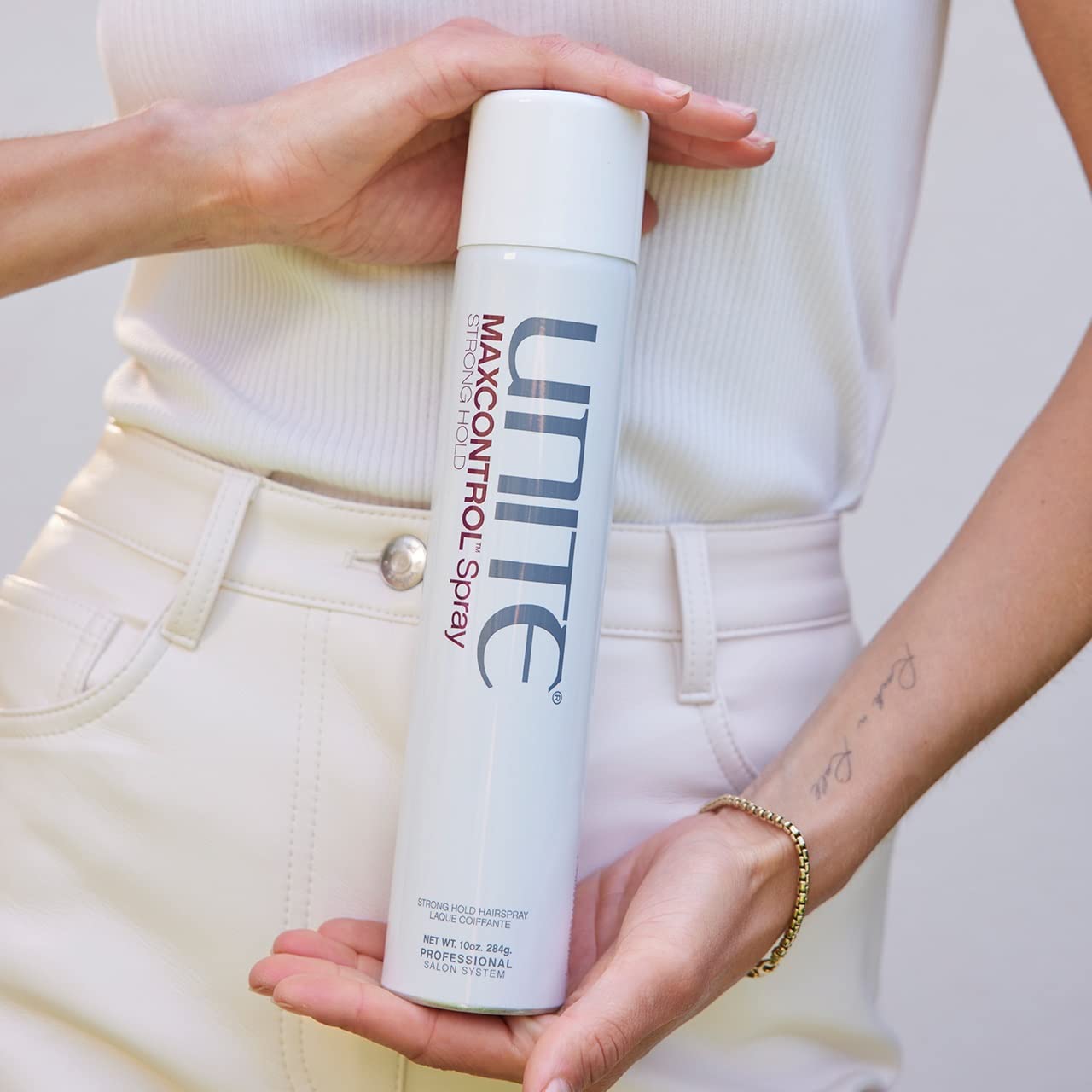 UNITE Hair - MAXCONTROL Spray - Strong-Hold, Brushable Hairspray for All Hair Types - Frizz Control & Thermal Protection - Paraben-Free - 10 oz