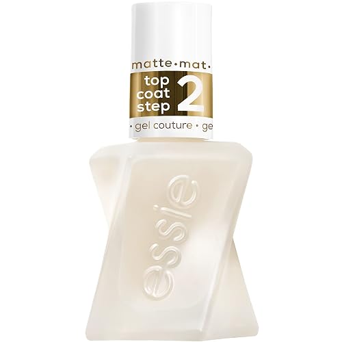 Essie Gel Couture Long-Lasting Nail Polish, 8-Free Vegan, Clear, Matte Top Coat, 0.46 fl oz Beauty & Personal Care essie