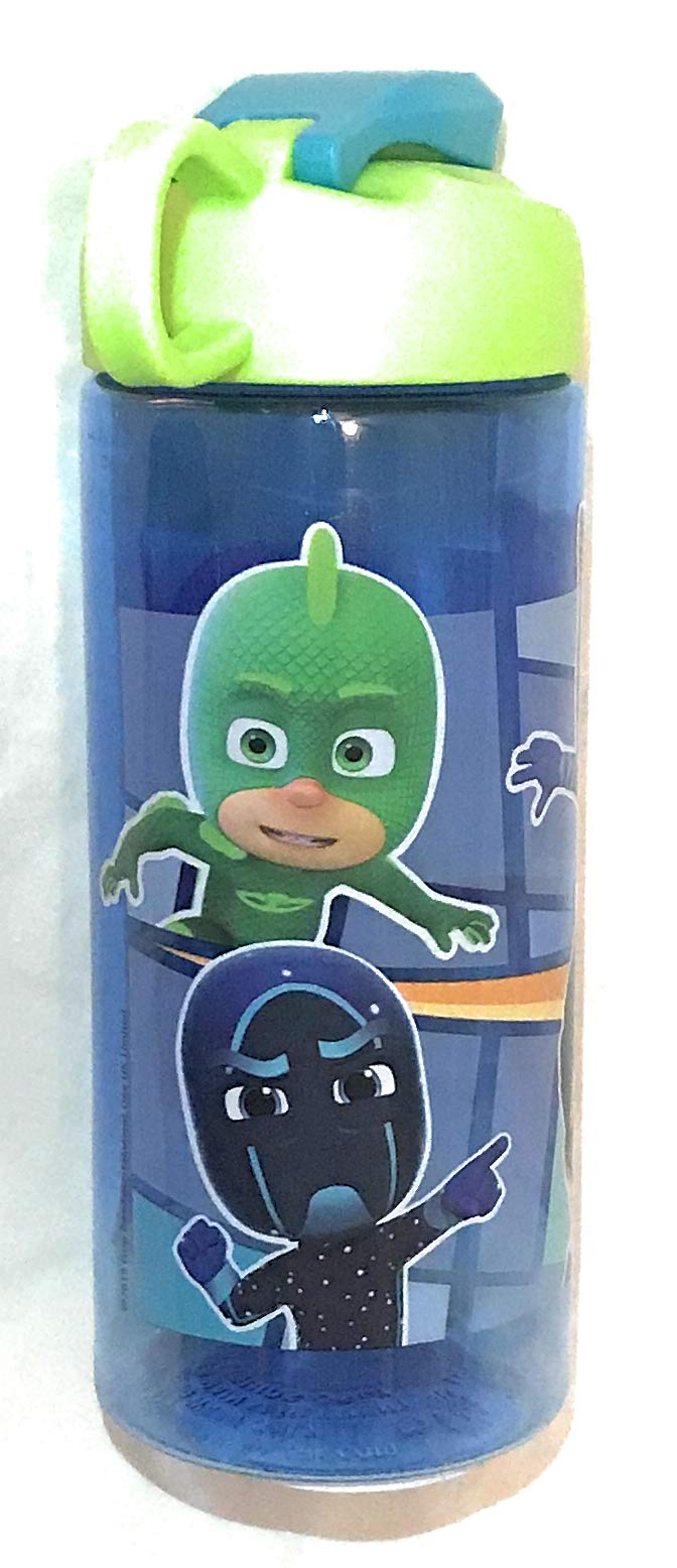 Zak! PJ Masks PJMJ-T070 Designs BPA Free 16.5 oz Boys & Girls Licensed Character Cold Water Bottles -Carry Loop & Snap Lid