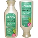 JASON All Natural Organic Aloe Vera Shampoo and Conditioner Bundle with Dry Hair Treatment Product, Calendula, Chamomile and Grapefruit, No Sulfates