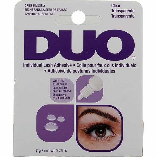 Duo Eyelash Individual Adhesive Clear 0.25 Ounce (7ml) (2 Pack)