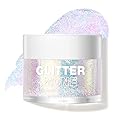 LANGMANNI Holographic Body Glitter Gel for Body, Face, Hair and Lip.Color Changing Glitter Gel Under Light. Vegan & Cruelty Free-1.35 oz (2# Sparkling