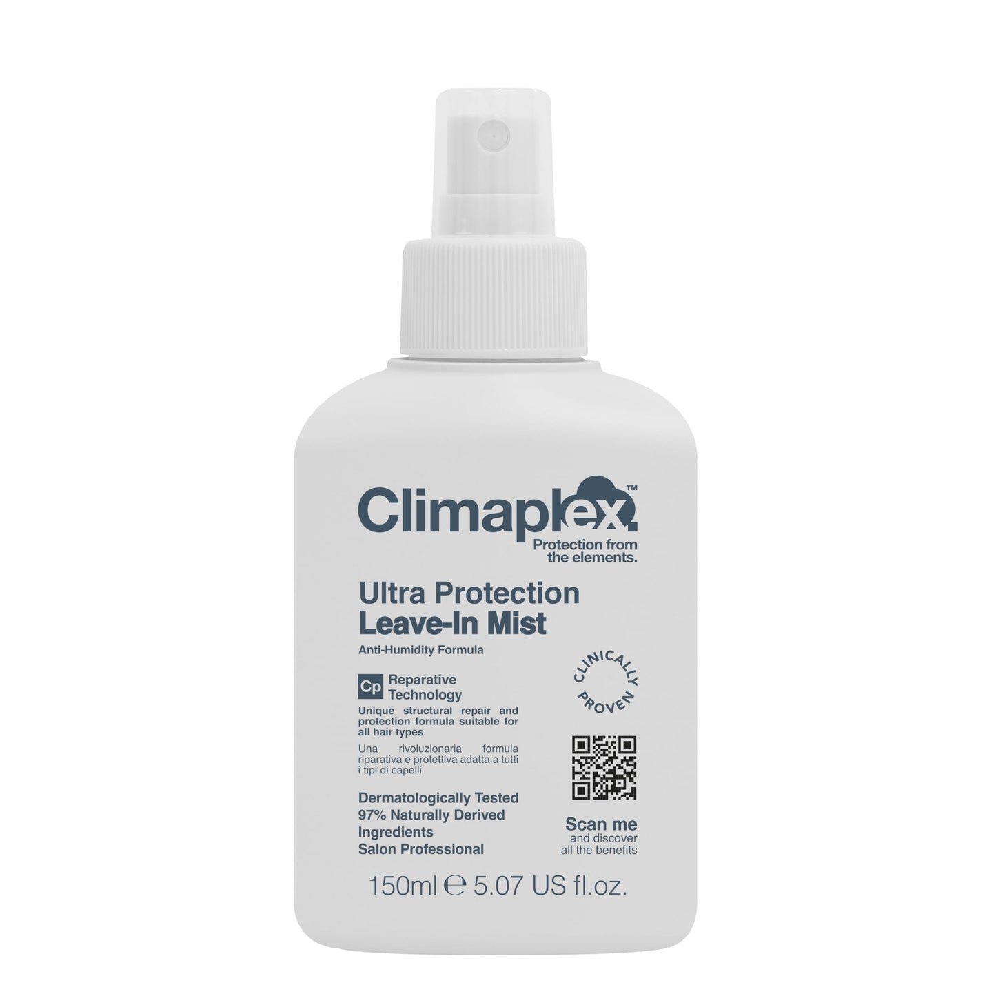 Climaplex Ultra Protection Leave-In Mist - Nourishing and Volumizing Properties - Shields and Seals Cuticles - Enhances Shine and Controls Frizz