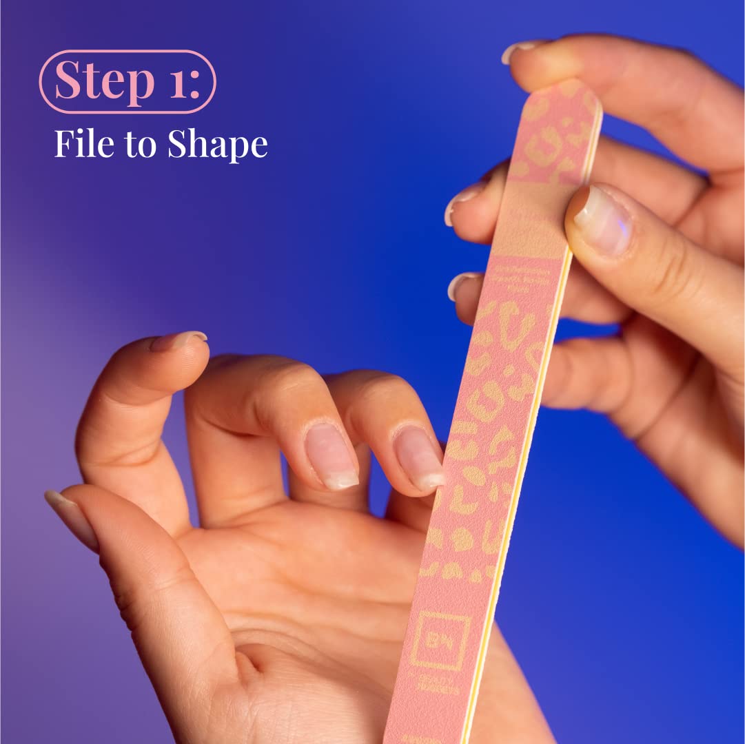 Beauty Nuggets Made My Nails Buffer, Ultimate Shine 3 Way Nail Buffing Block with Professional Nail File 120/180 Grit-Perfect All in One Manicure Tool