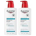 Eucerin Intensive Repair Body Lotion, Lotion for Very Dry Skin, 16.9 Fl Oz Pump Bottle - Pack of 2