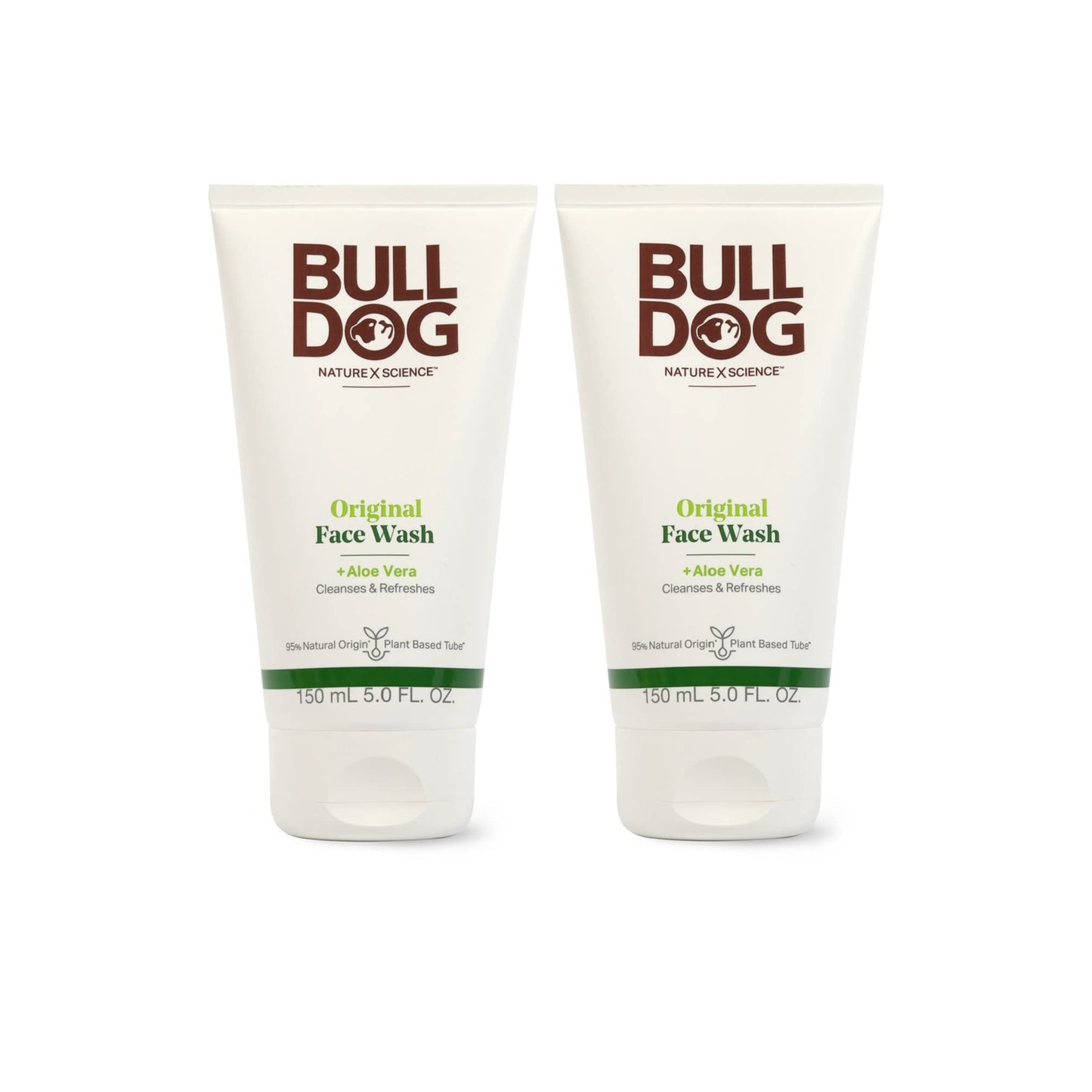 Bulldog Mens Skincare and Grooming Original Face Wash, 5 Ounce - Pack of 2