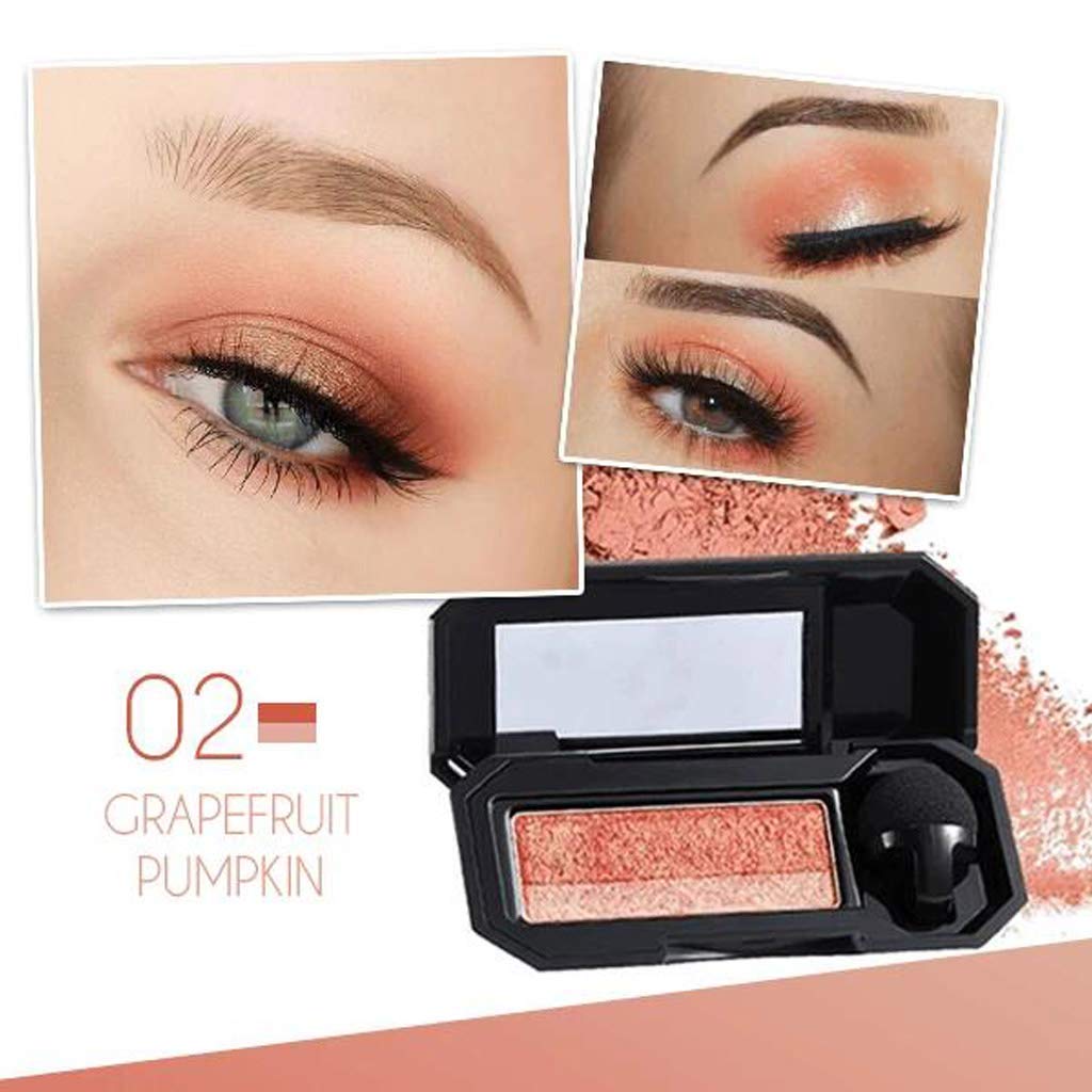 Aaiffey Dual-Color Waterproof Eyeshadow with Exquisite Glitters and Smooth Texture, Long Lasting for Eye Makeup