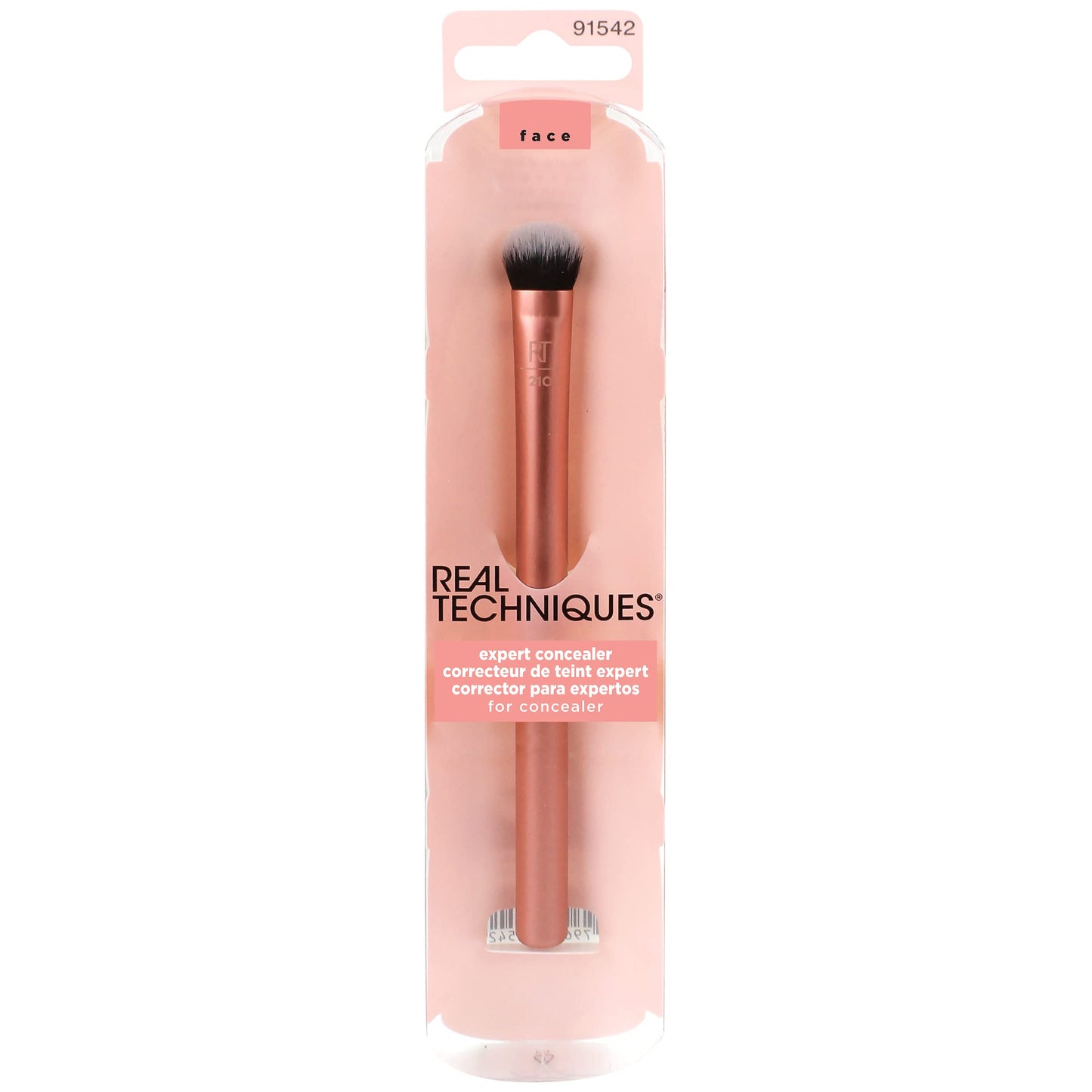 Real Techniques Expert Concealer Brush, Conceal Under Eyes & Cover Blemishes, Makeup Brush For Blending Liquid & Cream Concealer, Brighten Dark Beauty and Personal Care Real Techniques