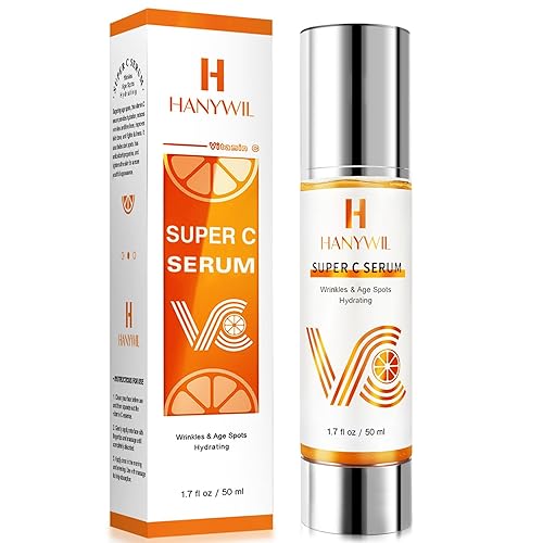 HANYWIL Super Vitamin C Serum for Women over 70, Vitamin C Serum for Face, Dark Spot Remover for Face, Hyaluronic Acid Skin Care, Targets Age Spots