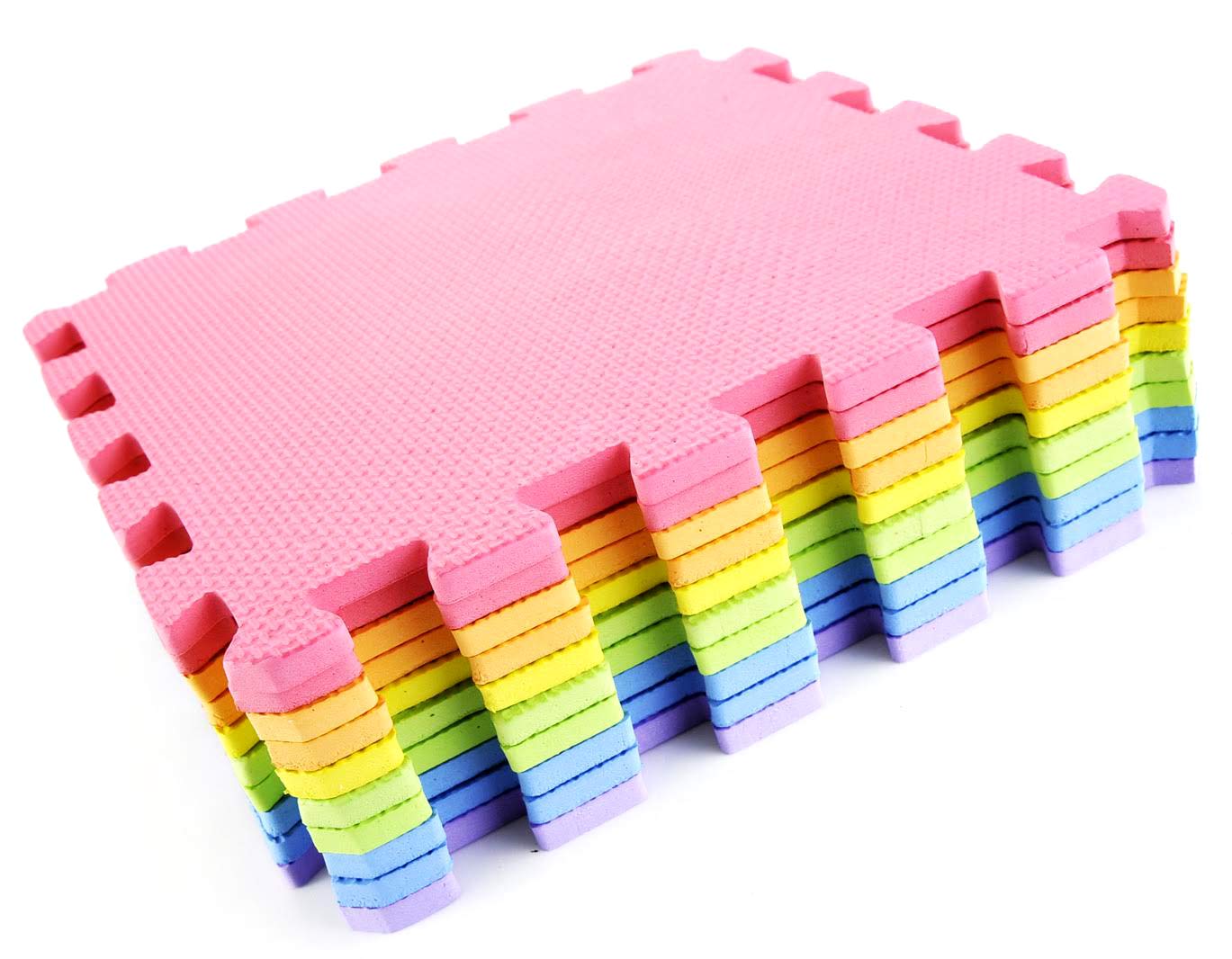 10-Piece Interlocking Floor Mats – Soft Foam Exercise Mat, Play Mat for Kids, Garage Flooring Protector, 10 Sq Ft Coverage