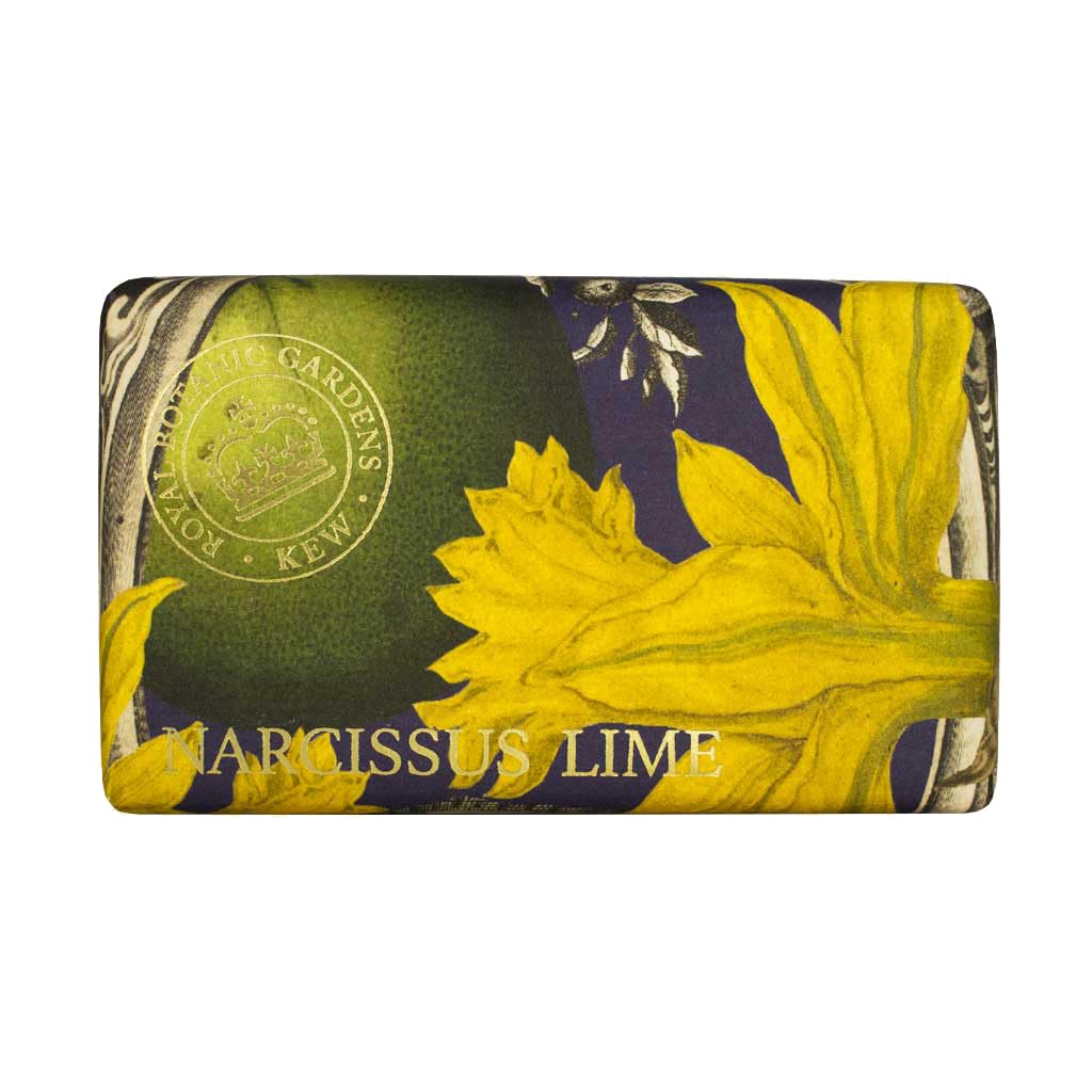 Royal Botanical Gardens, Kew Narcissus Lime Luxury Shea Butter Soap 240g