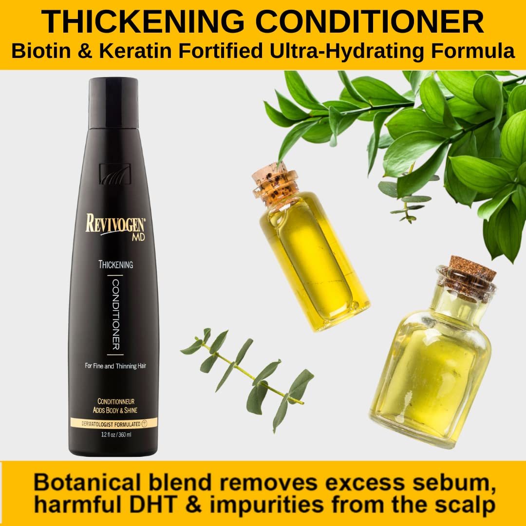 Revivogen MD Scalp Therapy Thinning Hair Solution, Shampoo & Conditioner Set