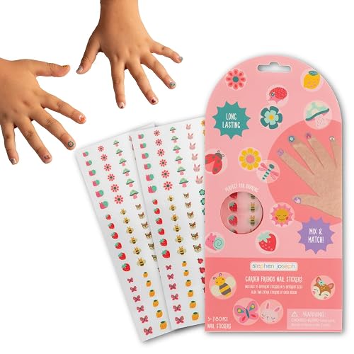 Stephen Joseph Clear Nail Stickers for Kids, 180 Pieces, Ages 3+ Beauty & Personal Care Stephen Joseph