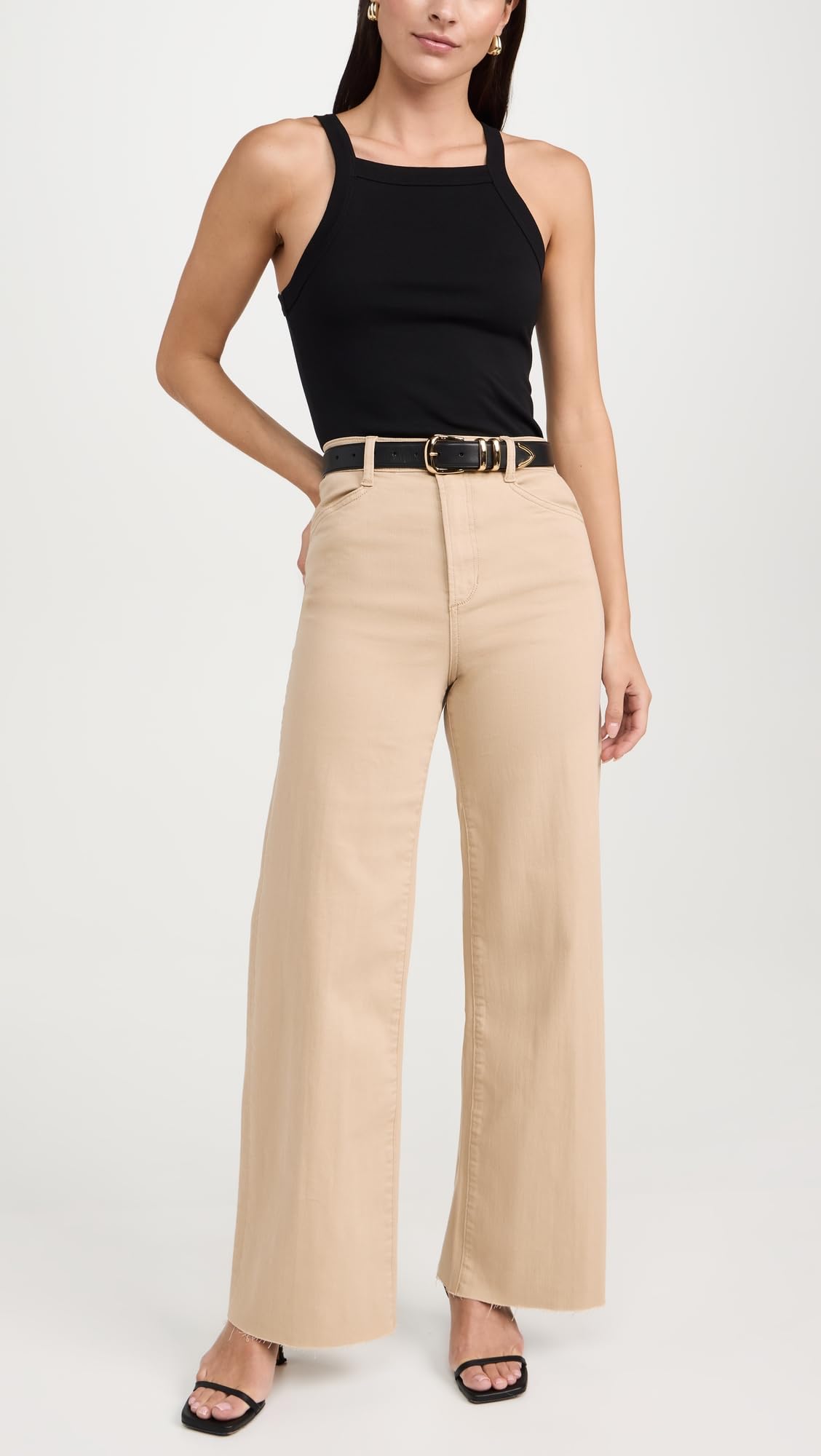 Favorite Daughter Women's The Jordan Belt, Black Gold, Medium