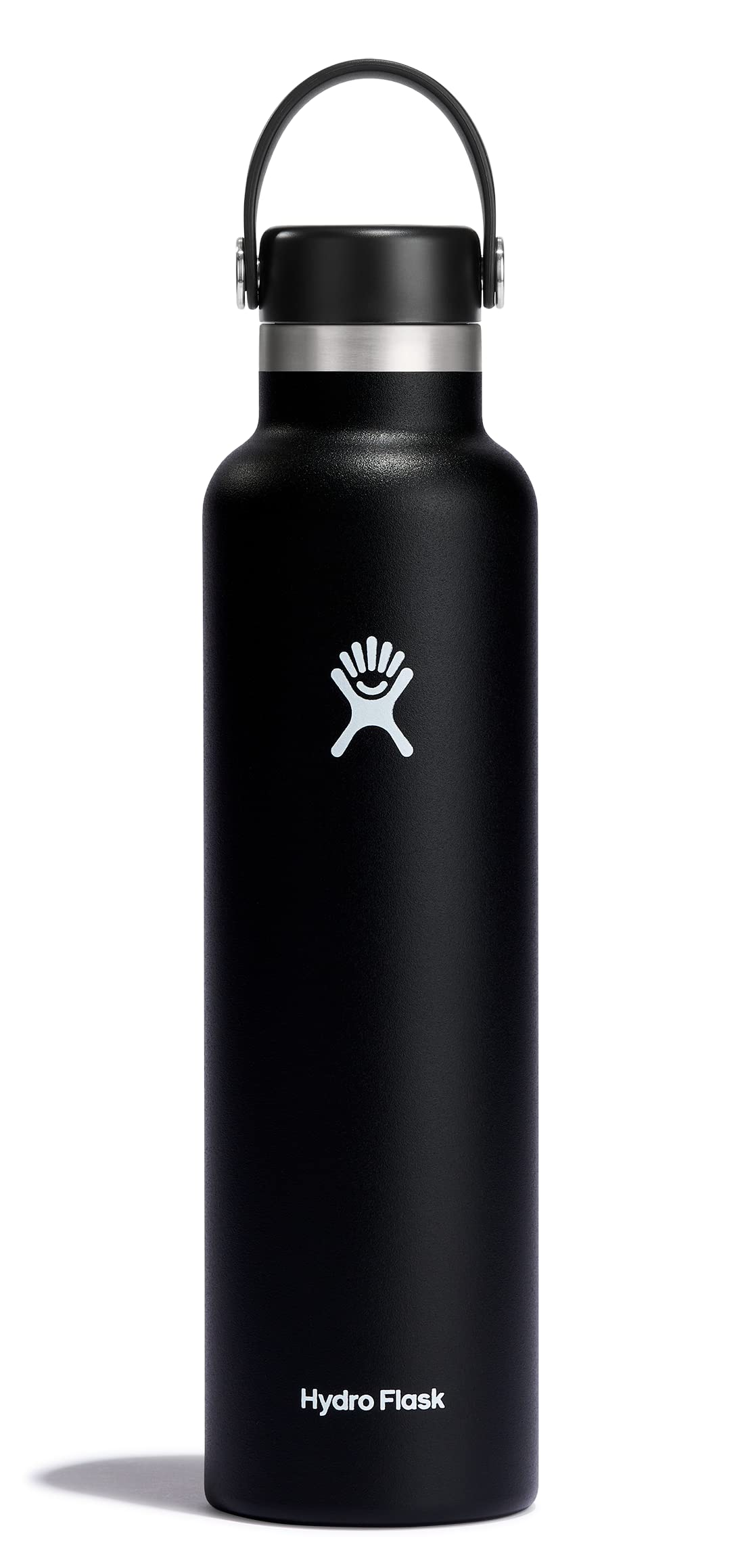 Hydro Flask Water Bottle - Insulated Stainless Steel - Non Spill, Leakproof in 24 Oz Black