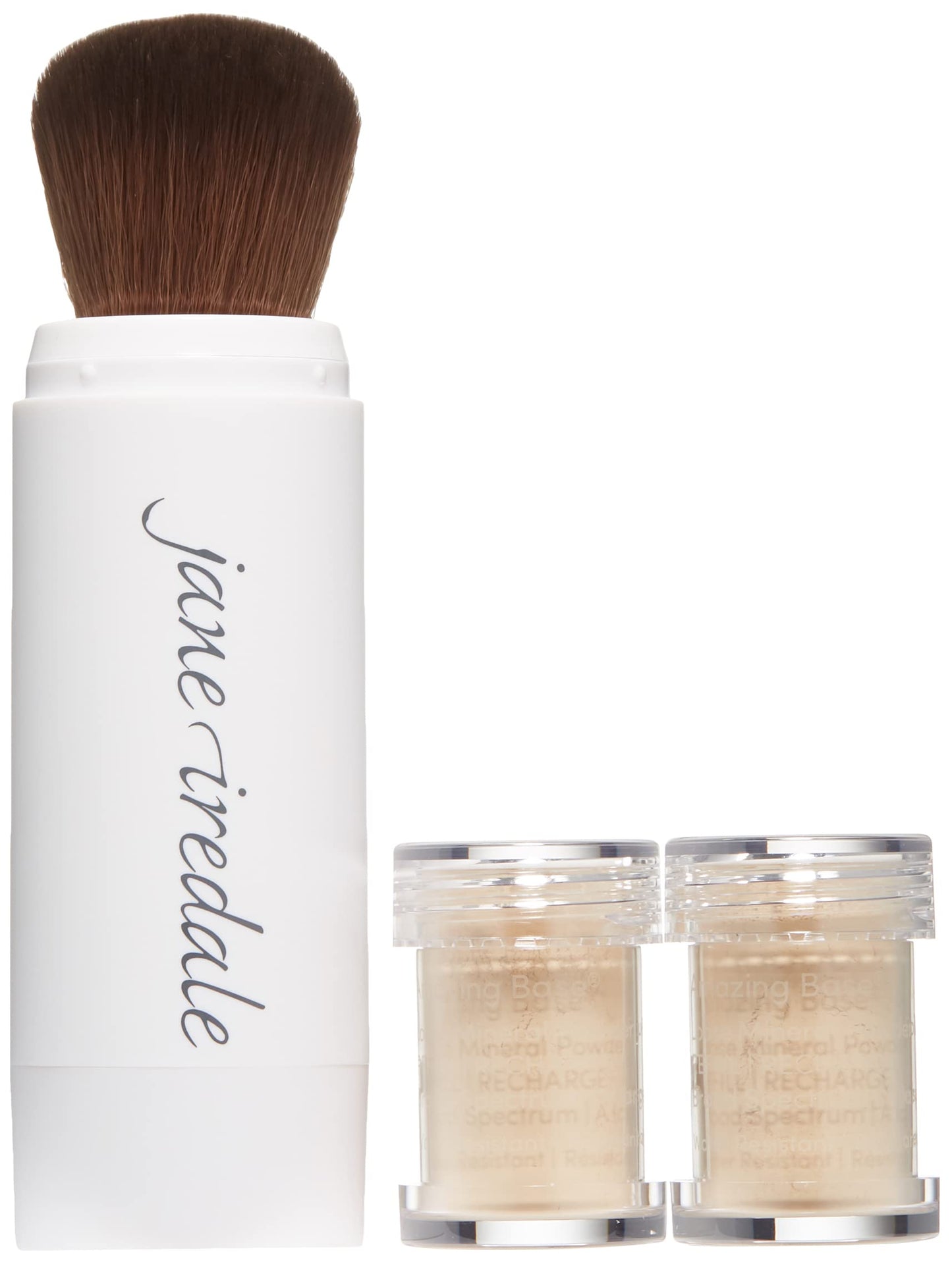 jane iredale Amazing Base Refillable Brush, Warm Silk, 0.18 oz.