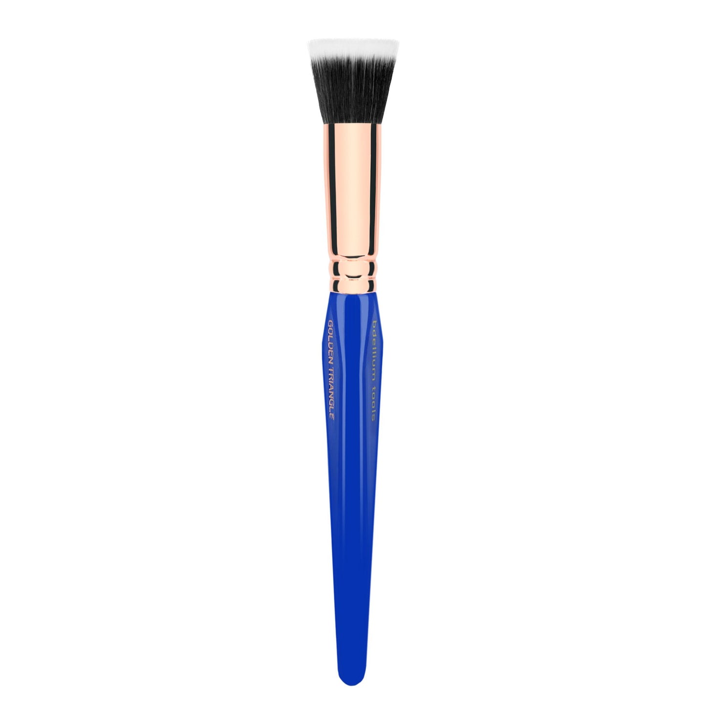 Bdellium Tools Professional Makeup Brush - Golden Triangle 953 Duo Fibre Foundation - With All Vegan and Soft Synthetic Fibers, For Precise