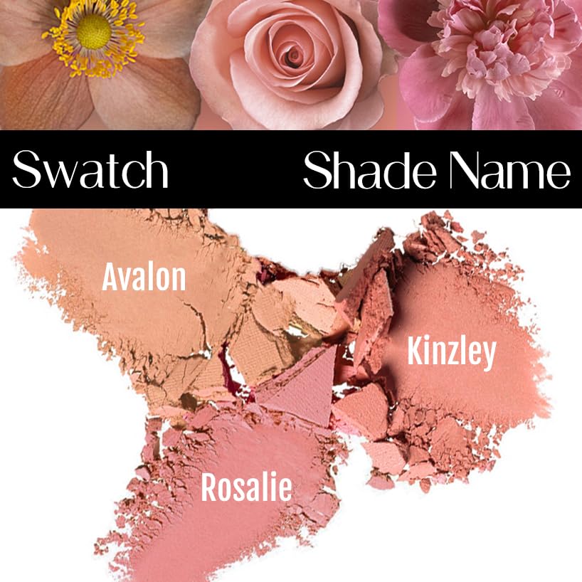 BaeBlu Organic Blush 100% Natural Pressed Mineral Powder, Made in the USA, Kinzley