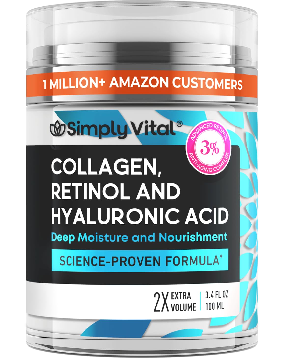 Anti-Aging Face Moisturizer with Retinol, Collagen & Hyaluronic Acid - Moisturizer Face Cream for Women & Men - Visibly Firming & Hydrating Neck Cream Beauty and Personal Care SimplyVital Default Title