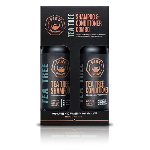 Gibs Grooming Tea Tree Shampoo and Conditioner Combo Box