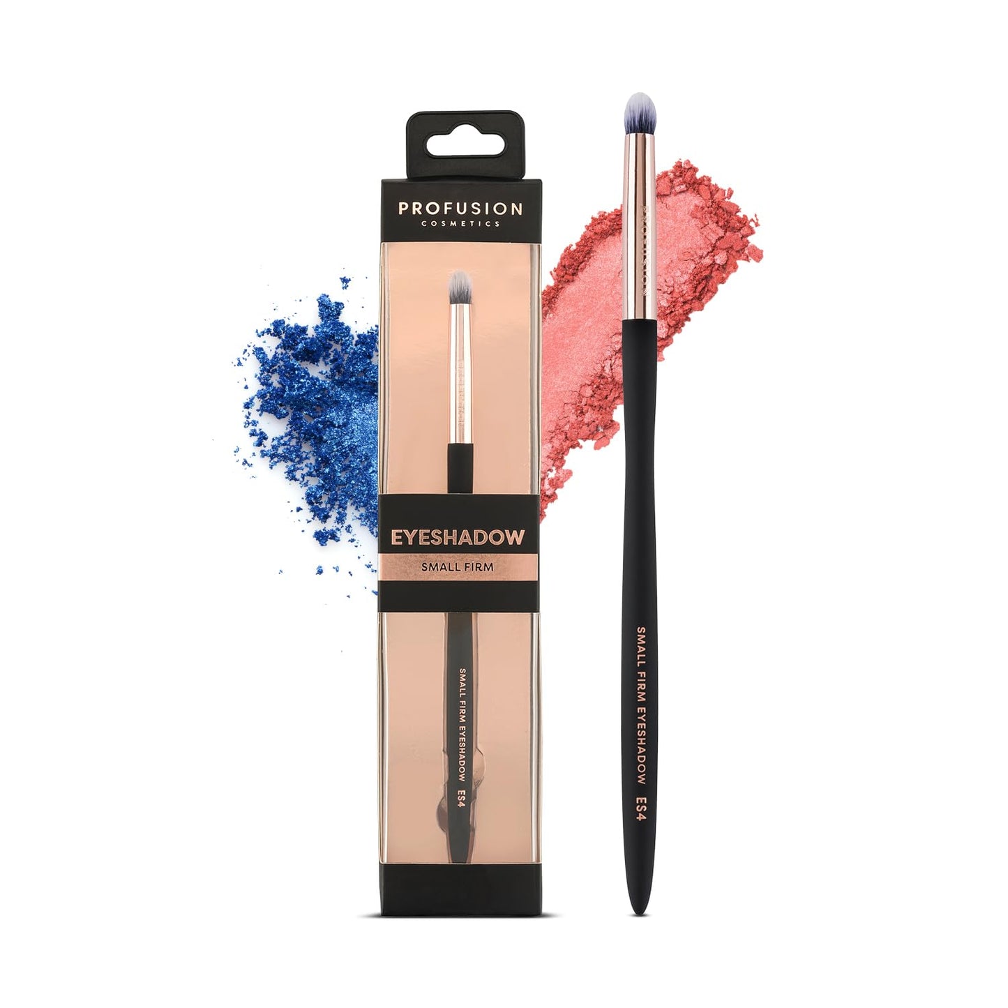 Profusion Cosmetics Small Firm Eyeshadow Brush - Professional Eye Makeup Brush, Eyeshadow Blending Brush-Dense Rounded Hair Bristles and Best