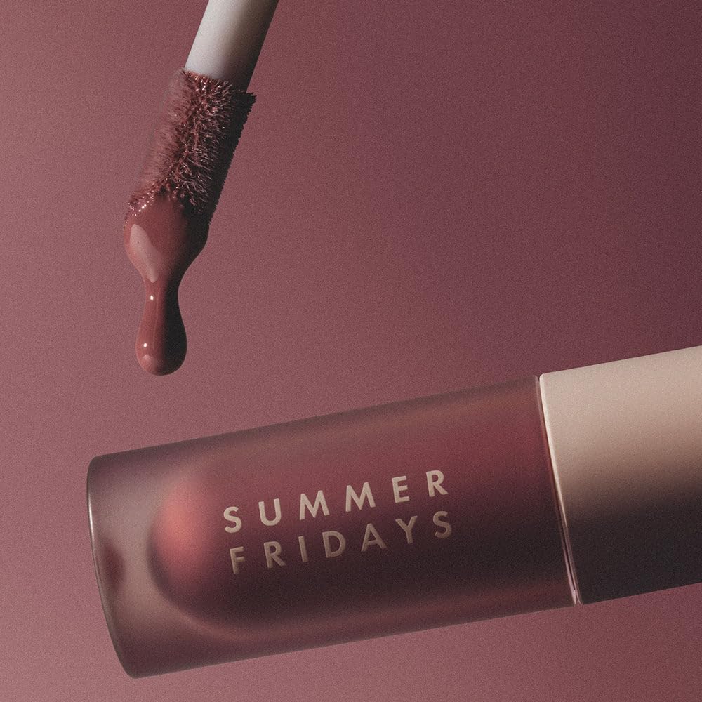 Summer Fridays Dream Lip Oil - Hydrating Tinted Lip Gloss Oil - Non-Sticky Formula with Skincare Benefits for Long-Lasting Softness + Shine
