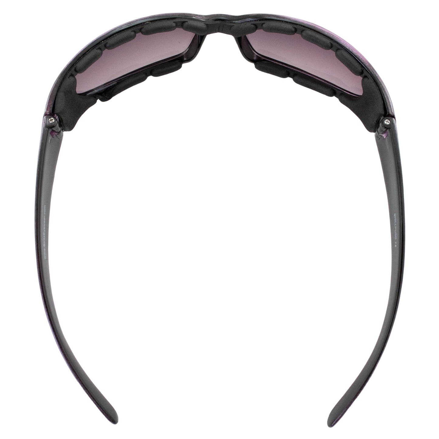 Birdz Eyewear Chill Women's Padded Motorcycle Sunglasses Purple Frames with Super Dark Lenses