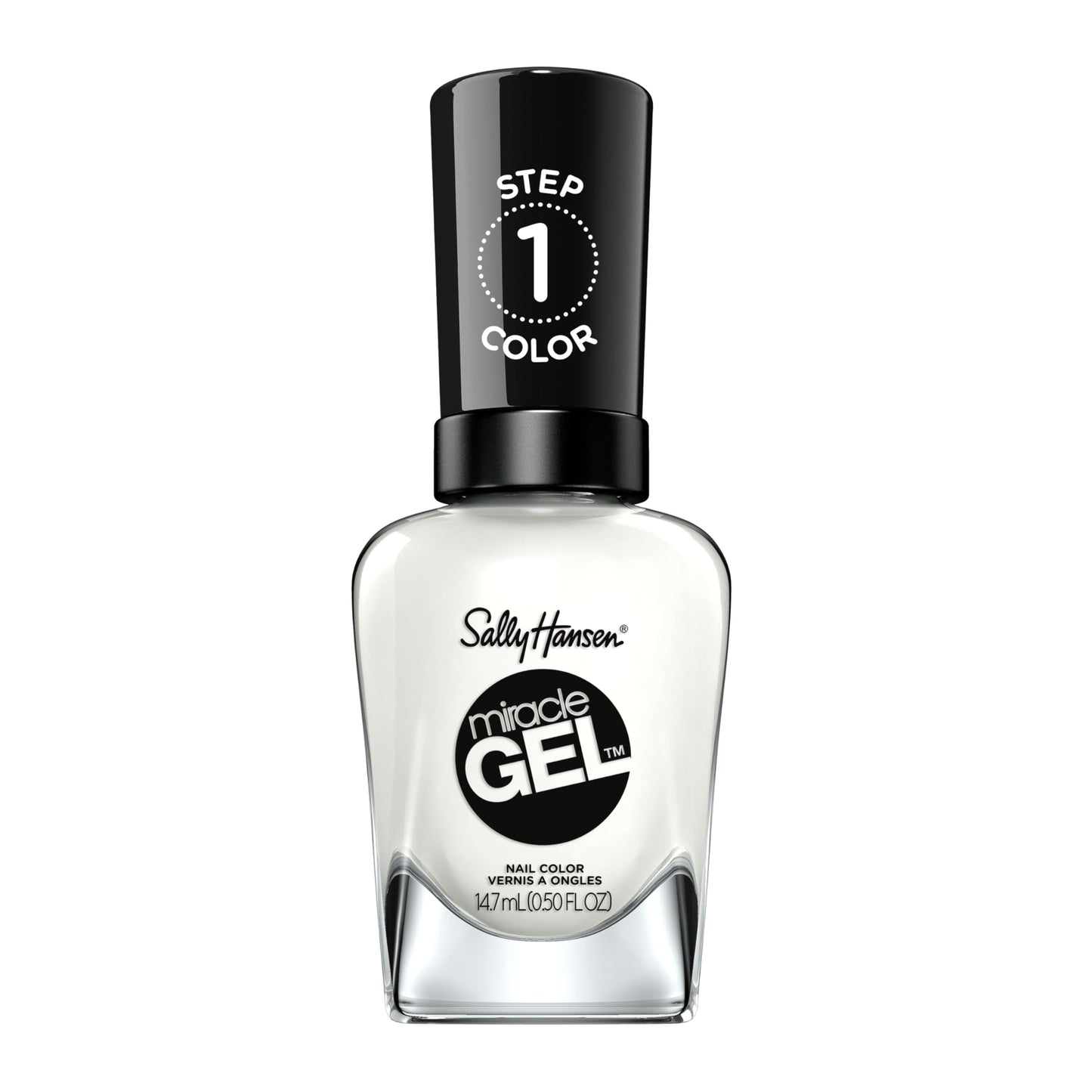 Sally Hansen Miracle Gel, Get Mod, Long Lasting, Gel-Like Formula, No UV Lamp Needed, Semi Opaque, Shiny White Nail Polish Beauty & Personal Care Sally Hansen
