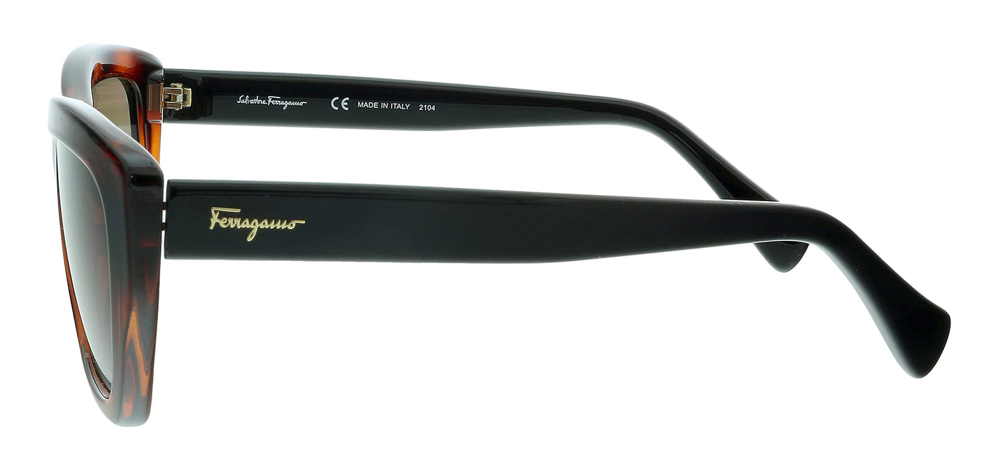 Salvatore Ferragamo SF958S 214 Tortoise Rectangle Sunglasses for Womens