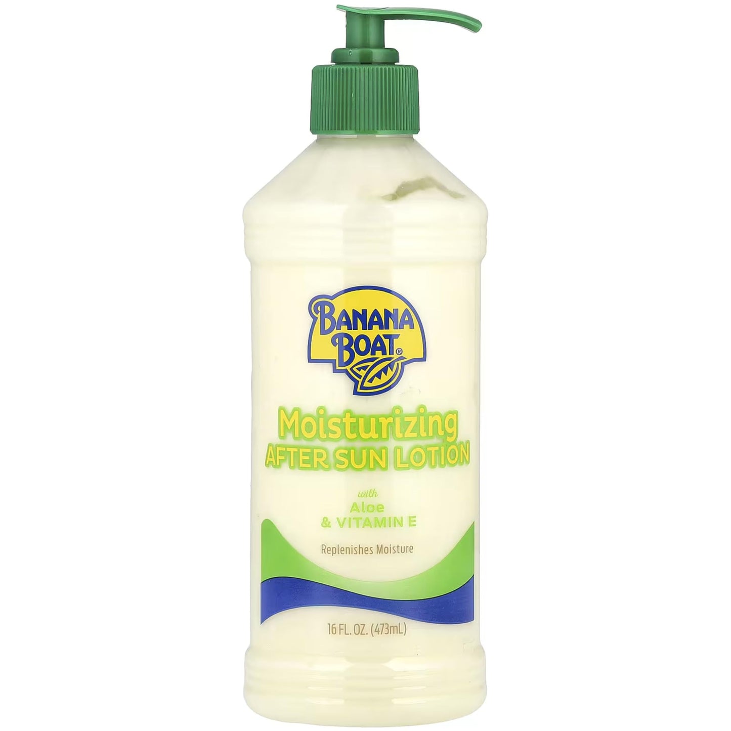 Banana Boat Aloe After Sun Lotion Pump 16 Ounce (473ml) (2 Pack)