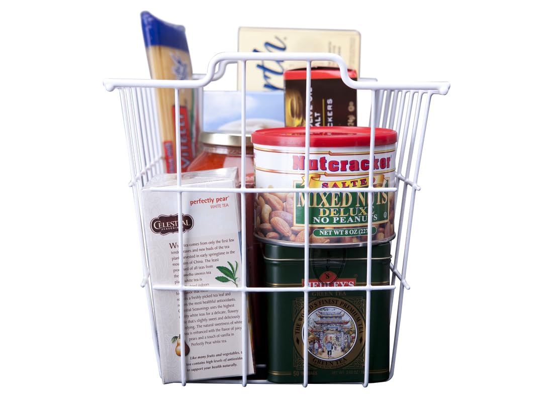 Grayline 40604, Deep Storage Basket, White