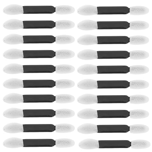 Beaupretty 100Pcs Dual Ended Disposable Eyeshadow Sponge Applicators Oval Sponge Eye Shadow Applicator Makeup Brushes for Blending and Eye Makeup
