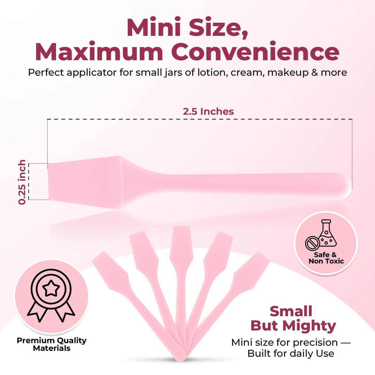 Kopperko Cosmetic Spatulas (2.5”, 100 Pack) - Small Plastic Spatula for Cosmetics, Creams & Crafts | Essential Esthetician Supplies | Makeup Spatula Beauty and Personal Care Kopperko