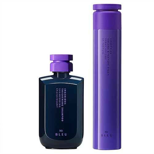 R+Co BLEU Ingenious Thickening Shampoo (8.5 oz) & LifeStyler Volume + Texture Spray (8.3 oz) - Adds Thickness, Volume, Texture, Body, and Movement
