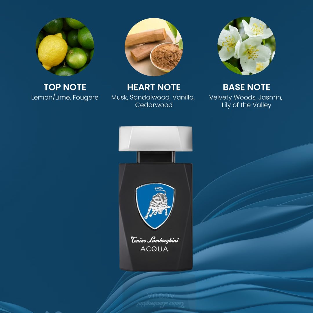 Tonino Lamborghini Acqua By for Men - 4.2 Oz Edt Spray, 4.2 Oz