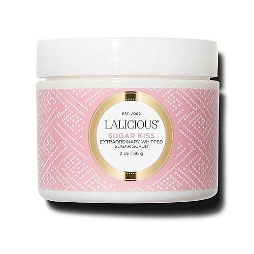 LALICIOUS Sugar Kiss® Extraordinary Whipped Sugar Scrub - Cane Sugar Body & Foot Scrub, Exfoliating & Moisturizing Skin Care with Coconut Oil & Honey