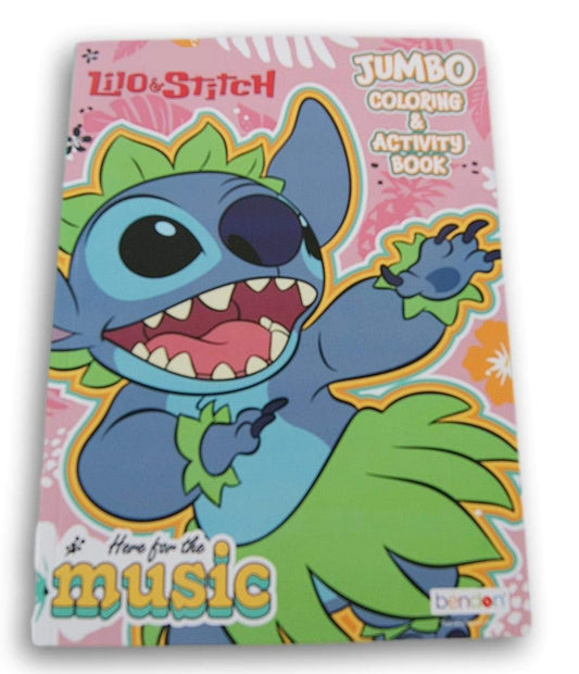 LiloandStitch ''Here for The Music'' Coloring and Activity Book - 80 Pages