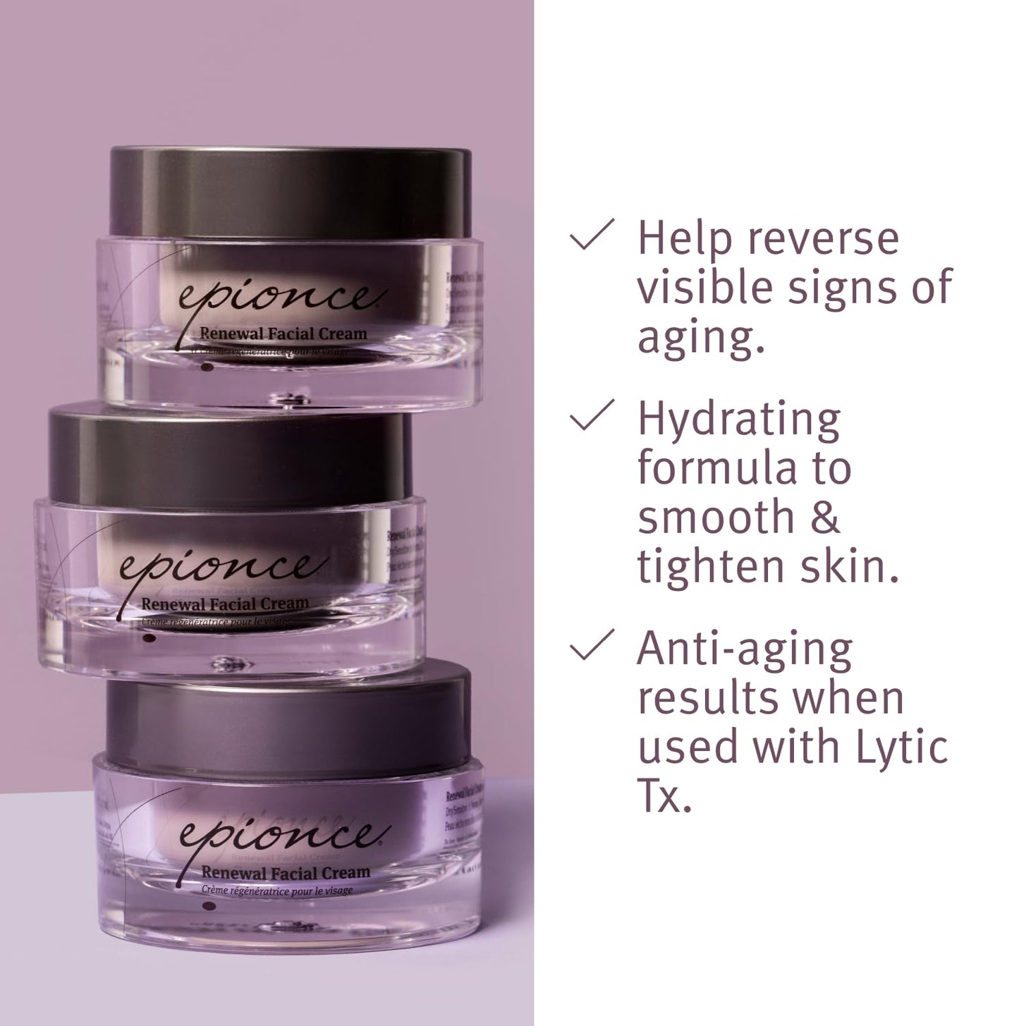Epionce Renewal Facial Cream - Hydrating Anti-Aging Moisturizer | For Dry, Sensitive to Normal Skin | Fine Lines & Wrinkles | Dermatologist Skincare