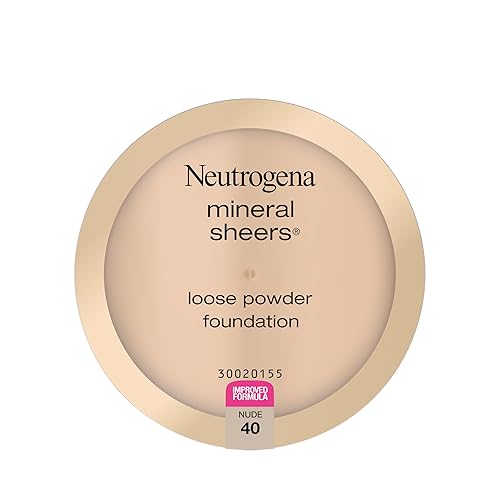 Neutrogena Mineral Sheers Lightweight Loose Powder Makeup Foundation with Vitamins A, C, & E, Sheer to Medium Buildable Coverage, Skin Tone Enhancer